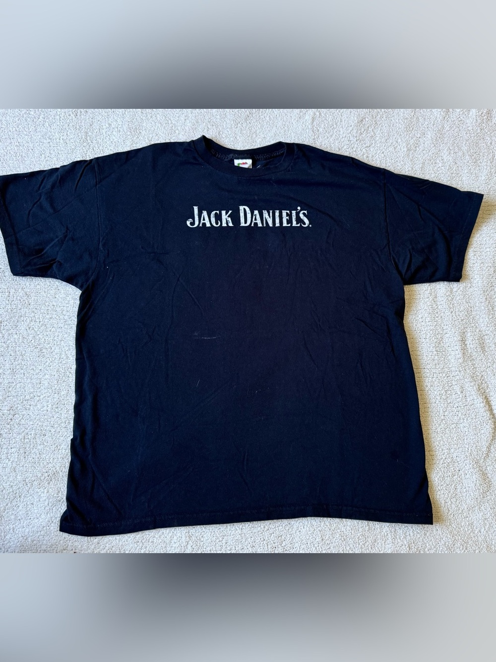 Fruit of the Loom Black Jack Daniel's Logo T-Shirt